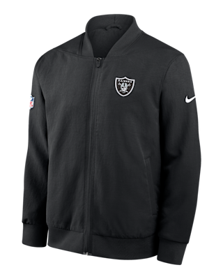 Las Vegas Raiders Sideline Men's Nike NFL Full-Zip Bomber Jacket